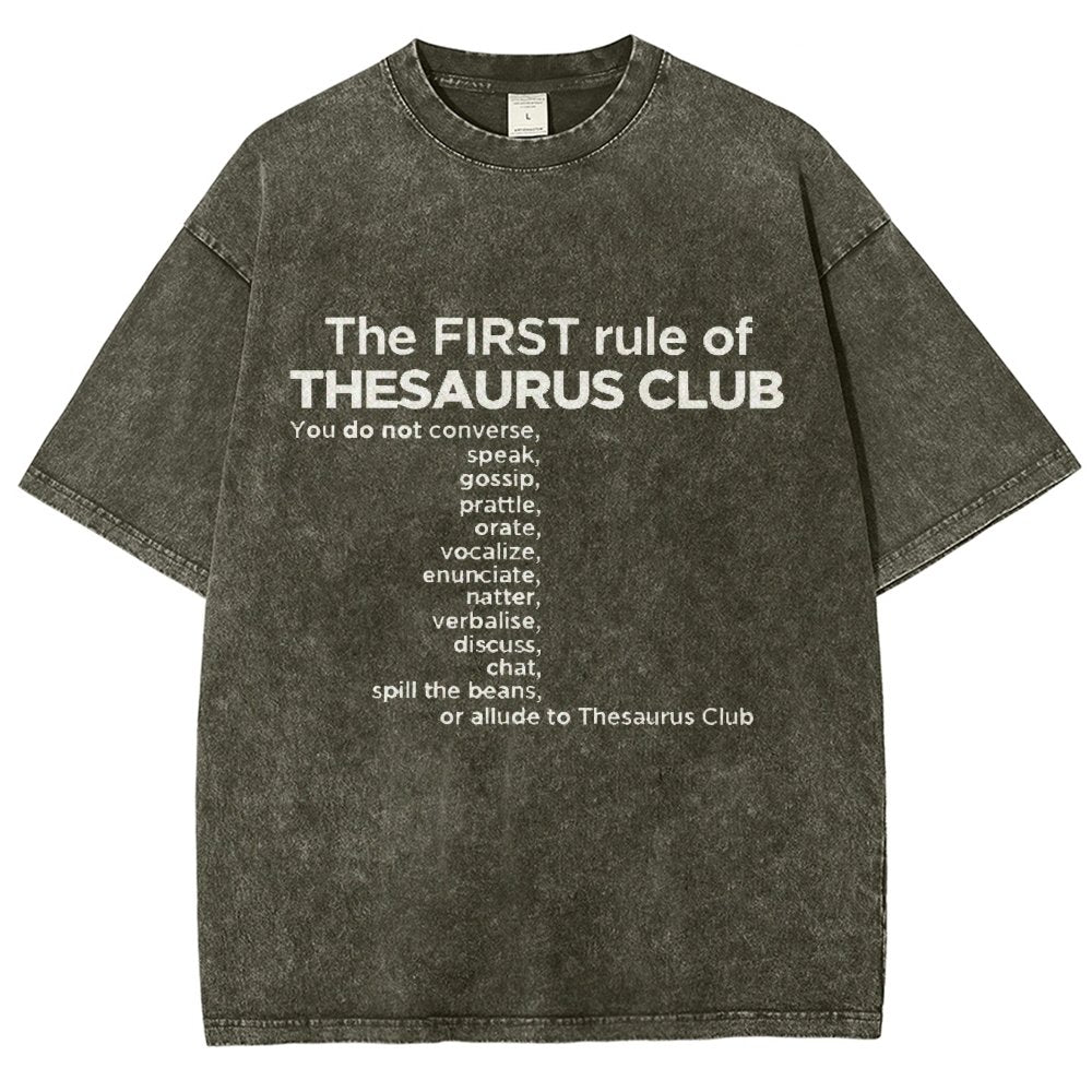 Thesaurus Club Confidential Vintage Distressed T-shirt