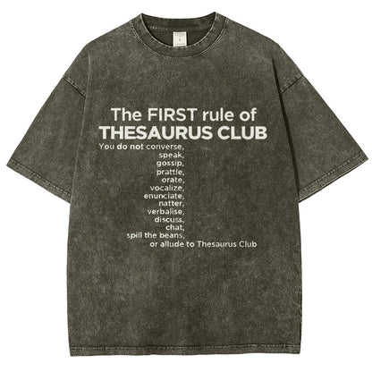 Thesaurus Club Confidential Vintage Distressed T-shirt