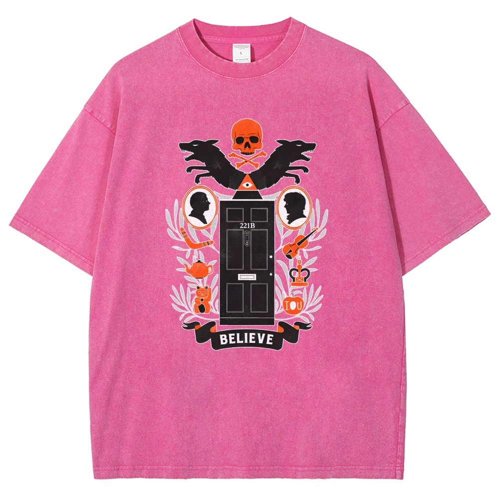 221b Elm St Vintage Distressed T-shirt