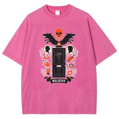 221b Elm St Vintage Distressed T-shirt