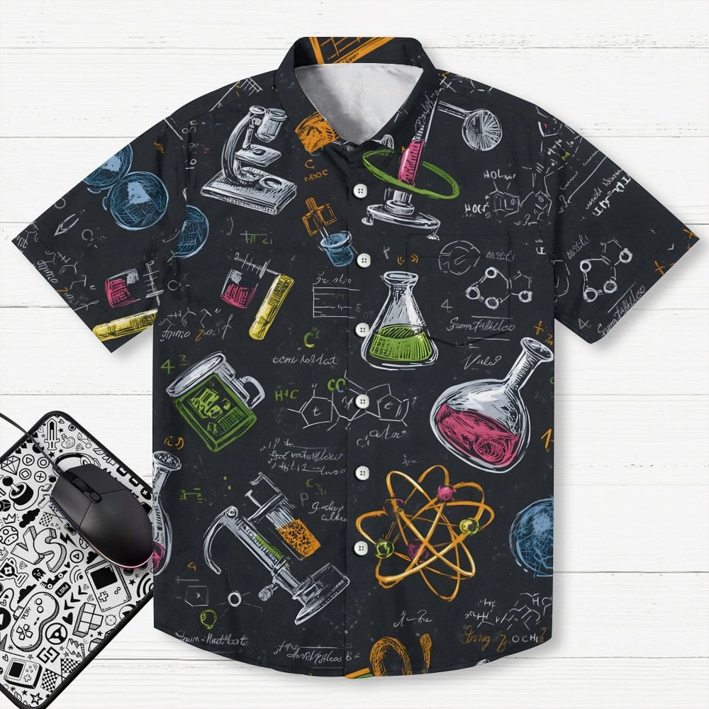 Chemical formula diagram Geek Hawaiian Shirt