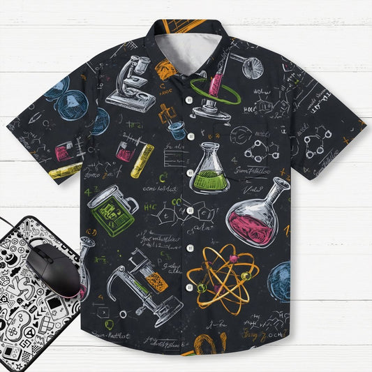 Chemical formula diagram Geek Hawaiian Shirt