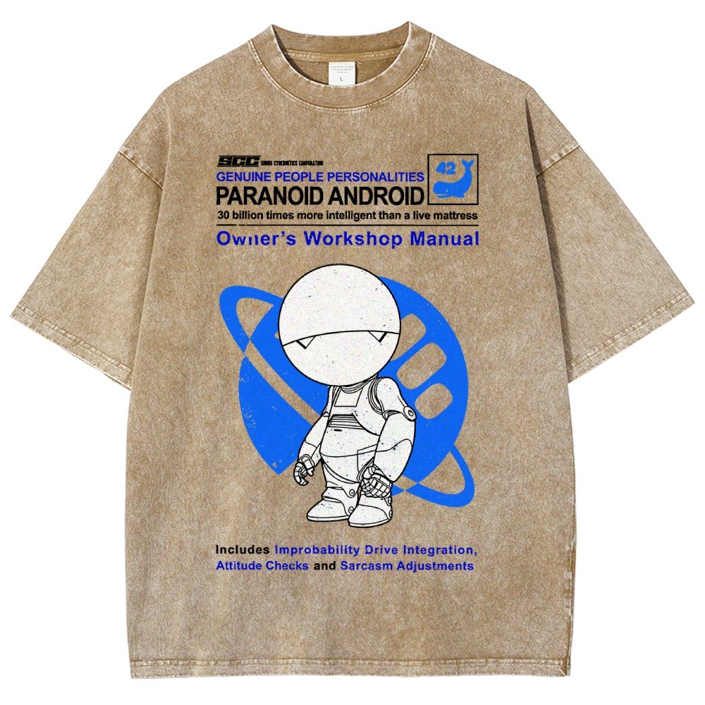 Mysterious Android Manual Vintage Distressed T-shirt