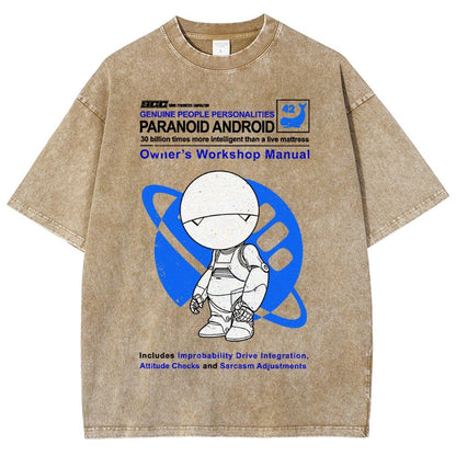 Mysterious Android Manual Vintage Distressed T-shirt