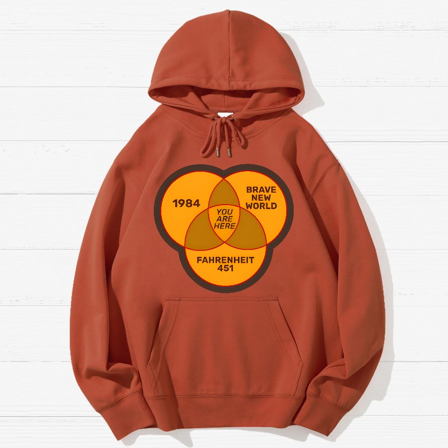 You Are Here Geek Cotton Hoodie