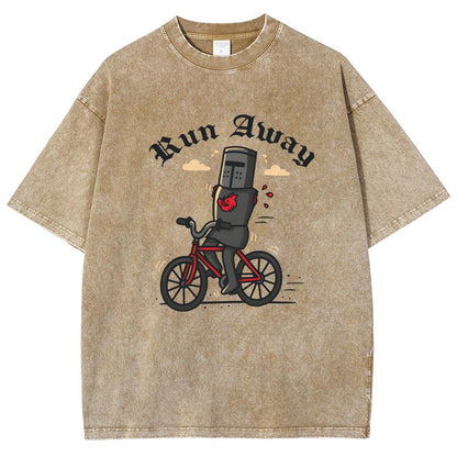 Run Away Vintage Distressed T-shirt