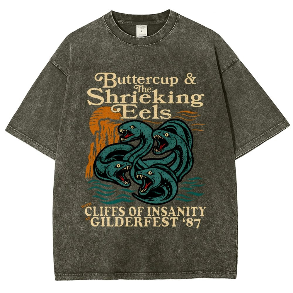 Buttercup & the Shrieking Eels at Harmonyfest Vintage Distressed T-shirt