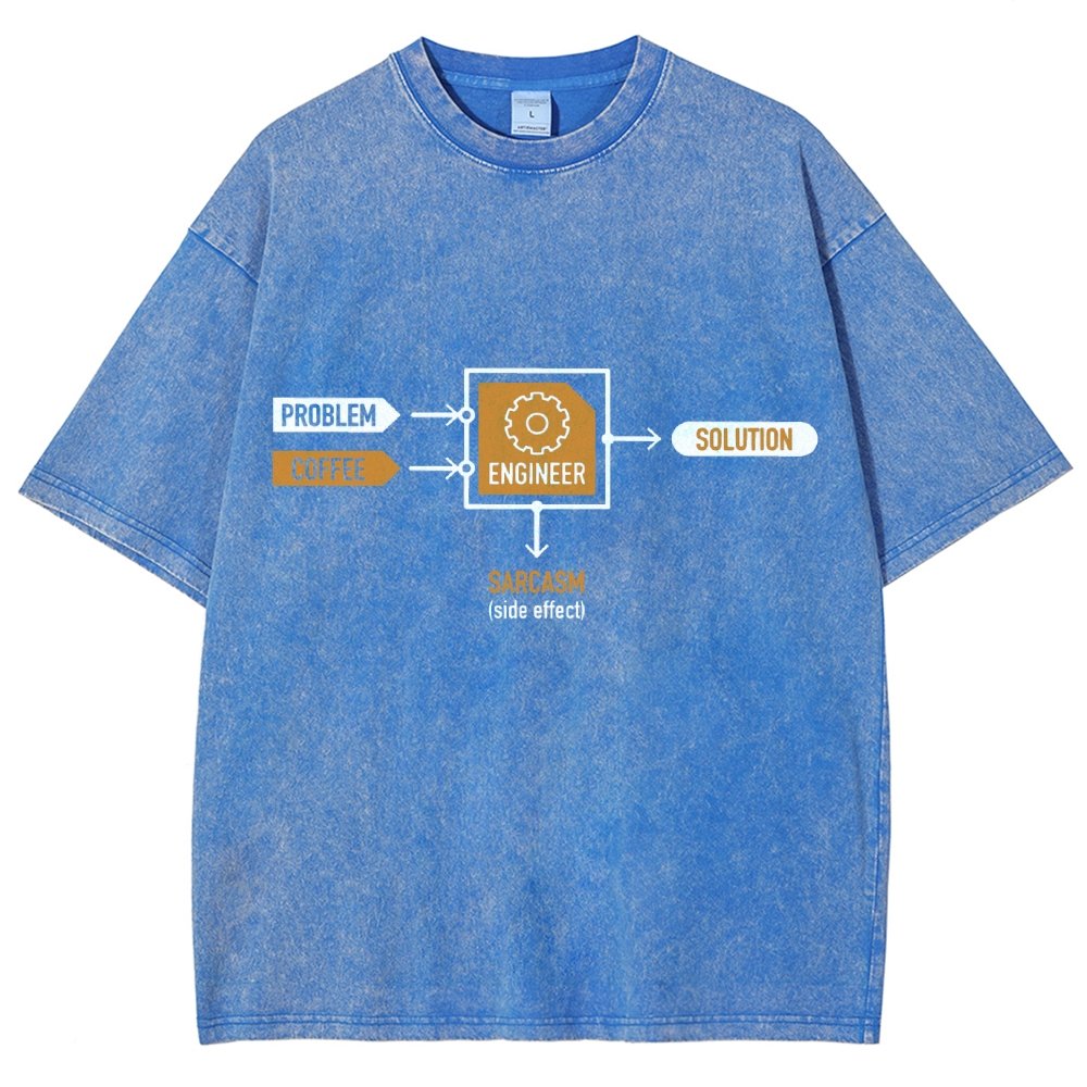 Funny ENGINEER Vintage Distressed T-shirt