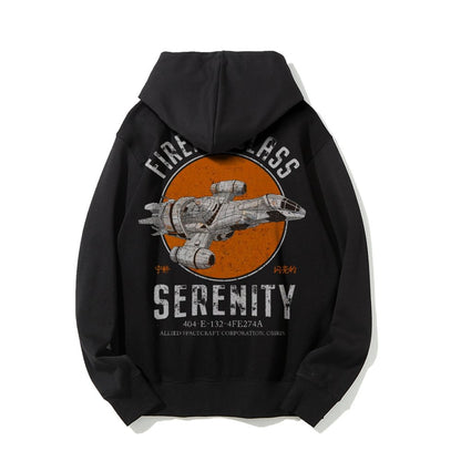 Retro Smugglers Nerdy Printed Back Cotton Hoodie