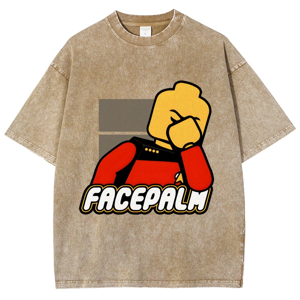 Facepalm Vintage Distressed T-shirt