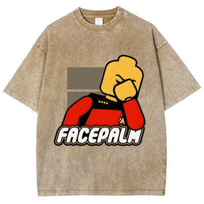 Facepalm Vintage Distressed T-shirt