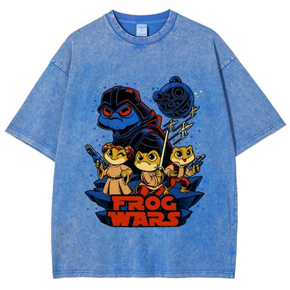 Frog Wars Vintage Distressed T-shirt