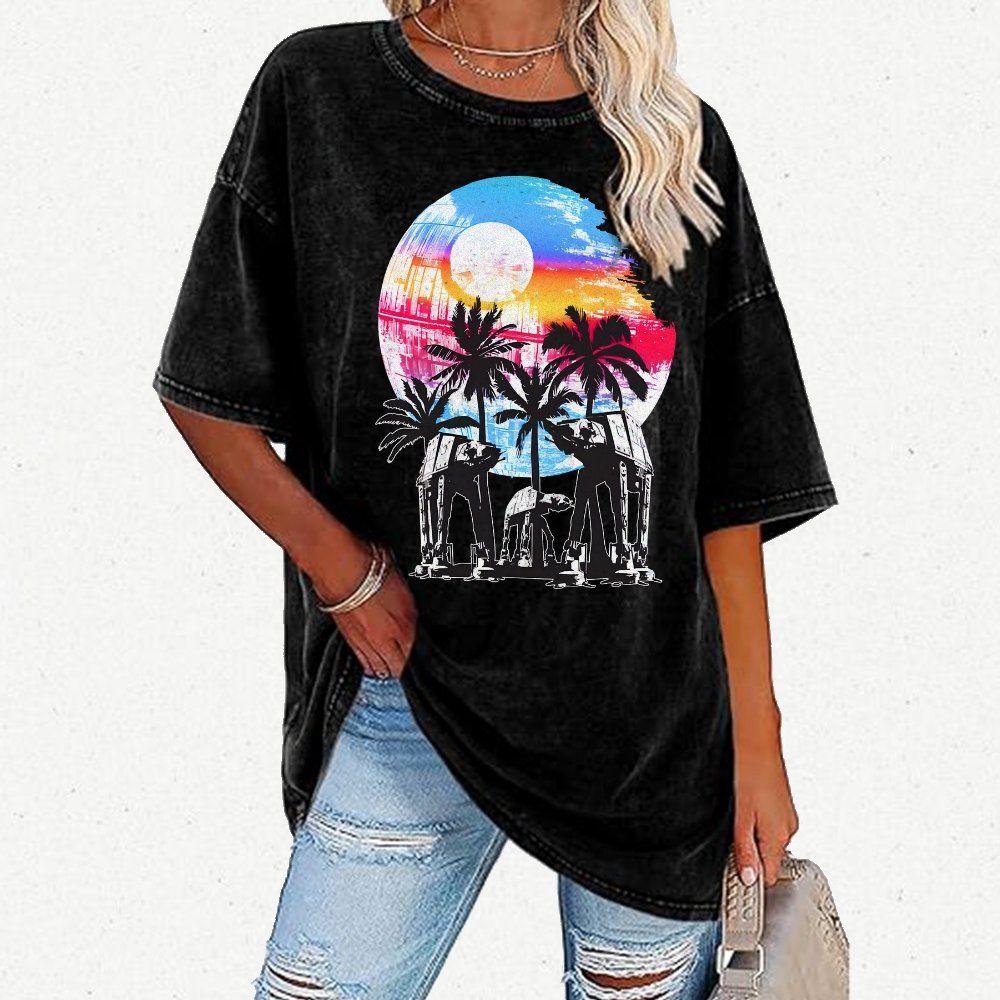 Summer Assault Vintage Distressed T-shirt