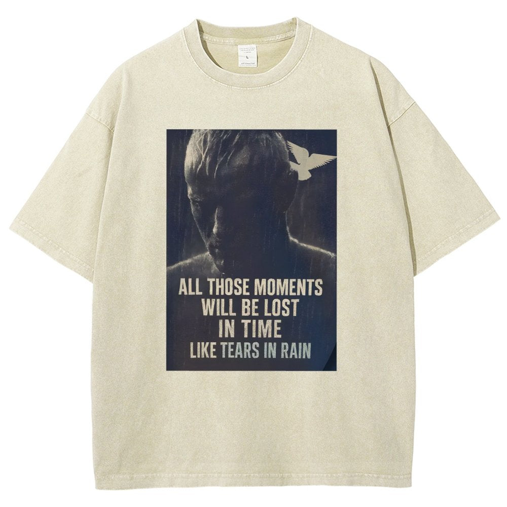 Like Tears in the Rain Vintage Distressed T-shirt
