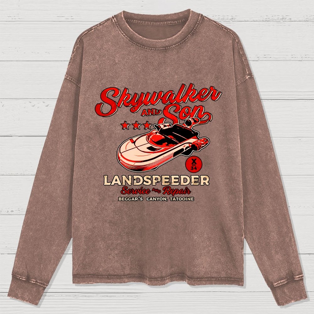Speeder Shop Washed Long Sleeve Tee