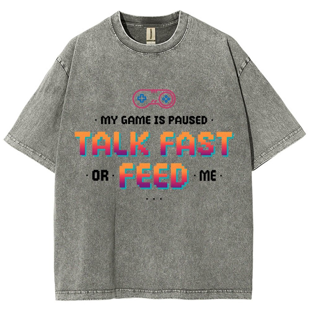 Feed the Gamer Vintage Distressed T-shirt