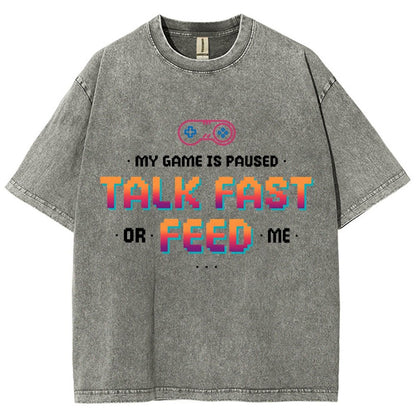 Feed the Gamer Vintage Distressed T-shirt