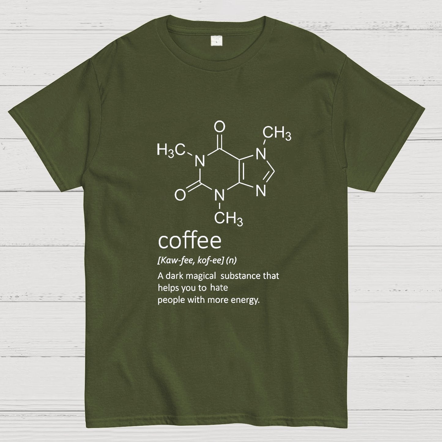 Caffeine Funny Coffee Geeky T-Shirt