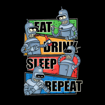 Eat Drink Sleep Repeat Geek T-Shirt