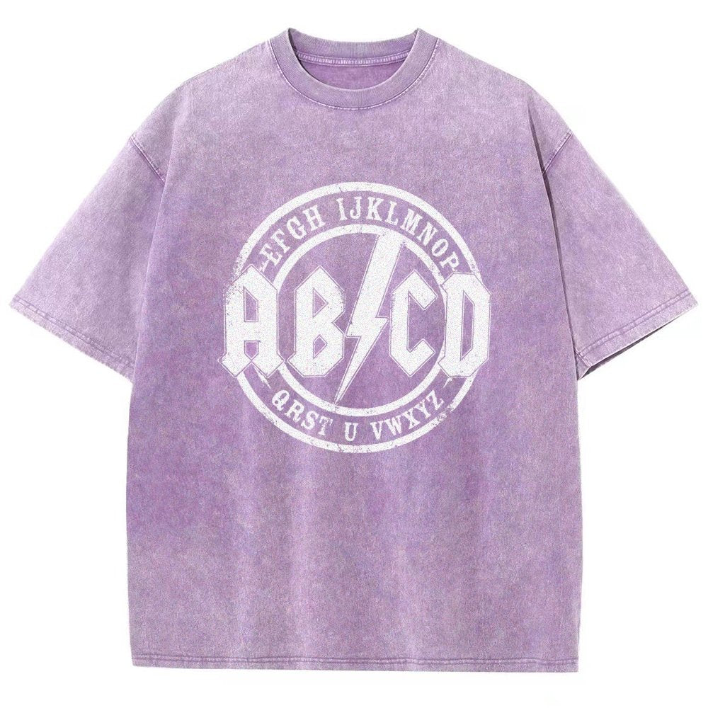 Hard Rock Alphabet Vintage Distressed T-shirt