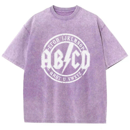 Hard Rock Alphabet Vintage Distressed T-shirt