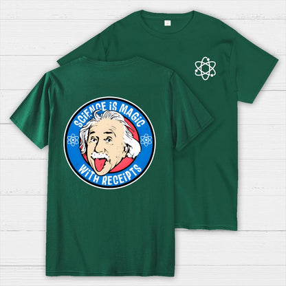 Science Is Magic Front And Back Printing Geek T-Shirt