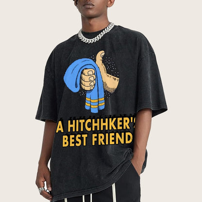 A Hitchhiker‘S Best Friend  Vintage Distressed T-shirt