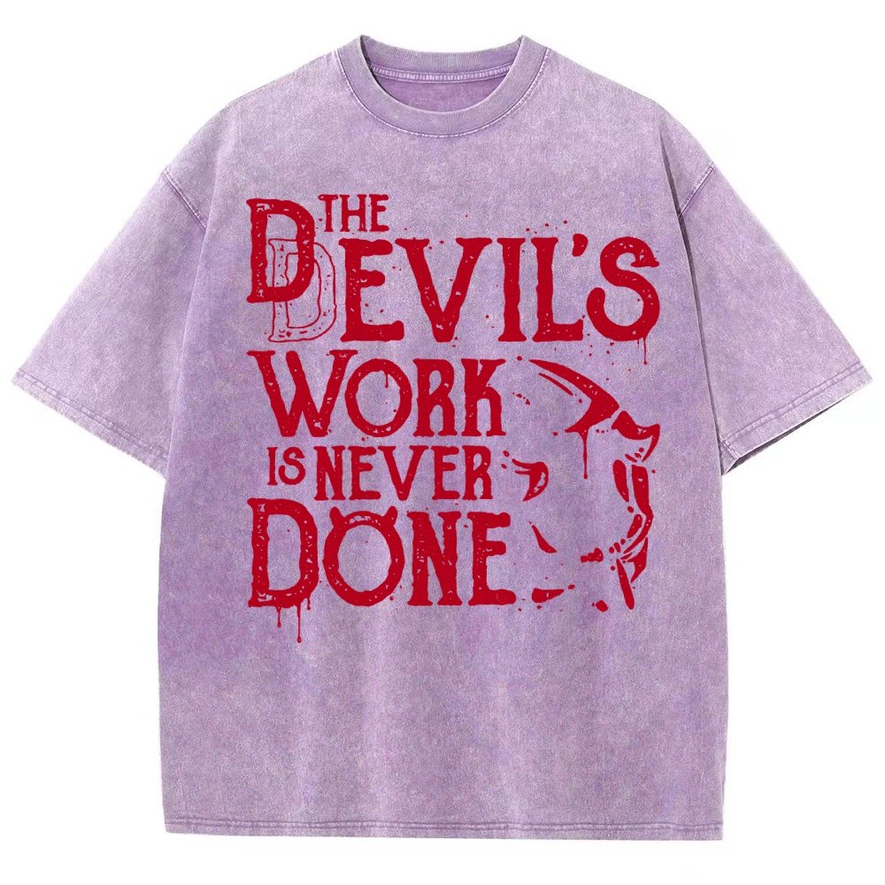 Never Done Vintage Distressed T-shirt