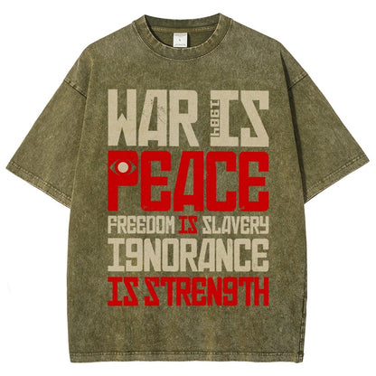 War is Peace  Vintage Distressed T-shirt