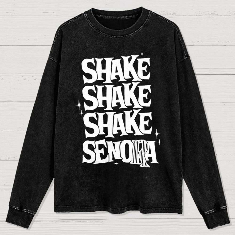 Shake Shake Shake Senora Halloween Washed Long Sleeve Tee