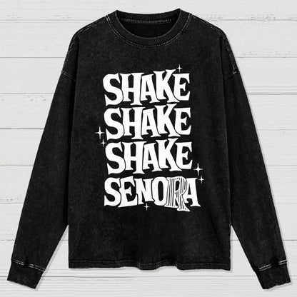 Shake Shake Shake Senora Halloween Washed Long Sleeve Tee