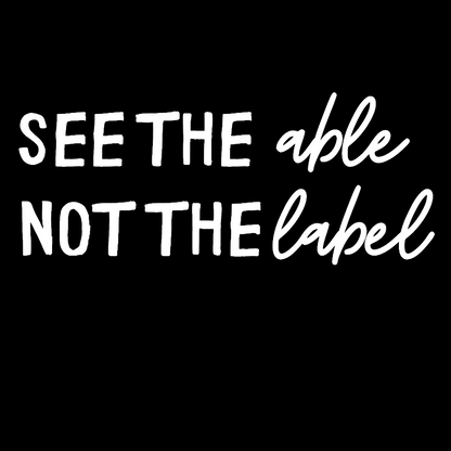 See the Able Not the Label Autism Geek T-Shirt