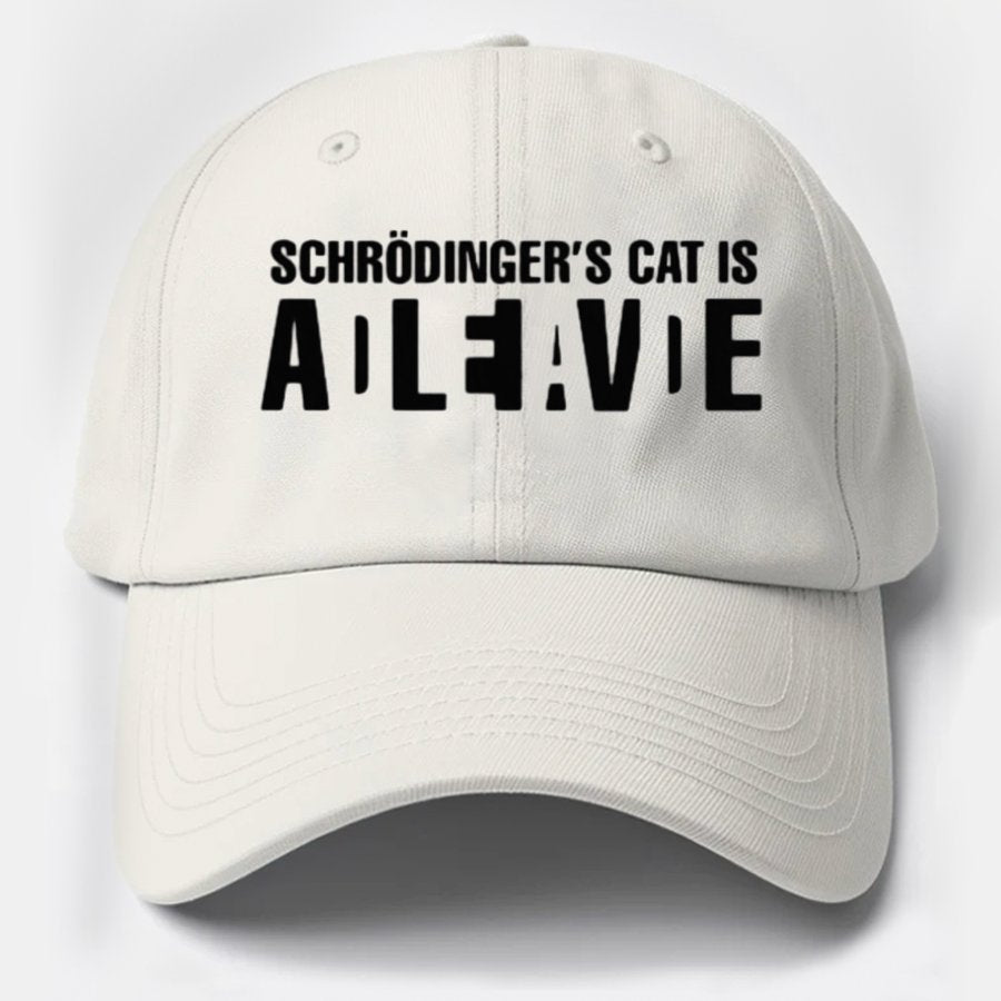 Schrödinger's Cat Adleiavde Geek Science Cotton Hat