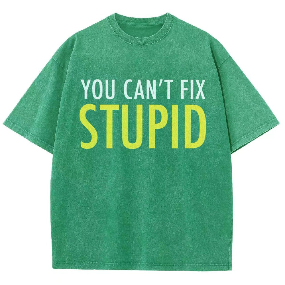 You Can’T Fix Stupid Vintage Distressed T-shirt