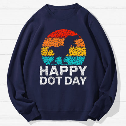 Happy International Dot Day Game Geek Cotton Sweatshirt