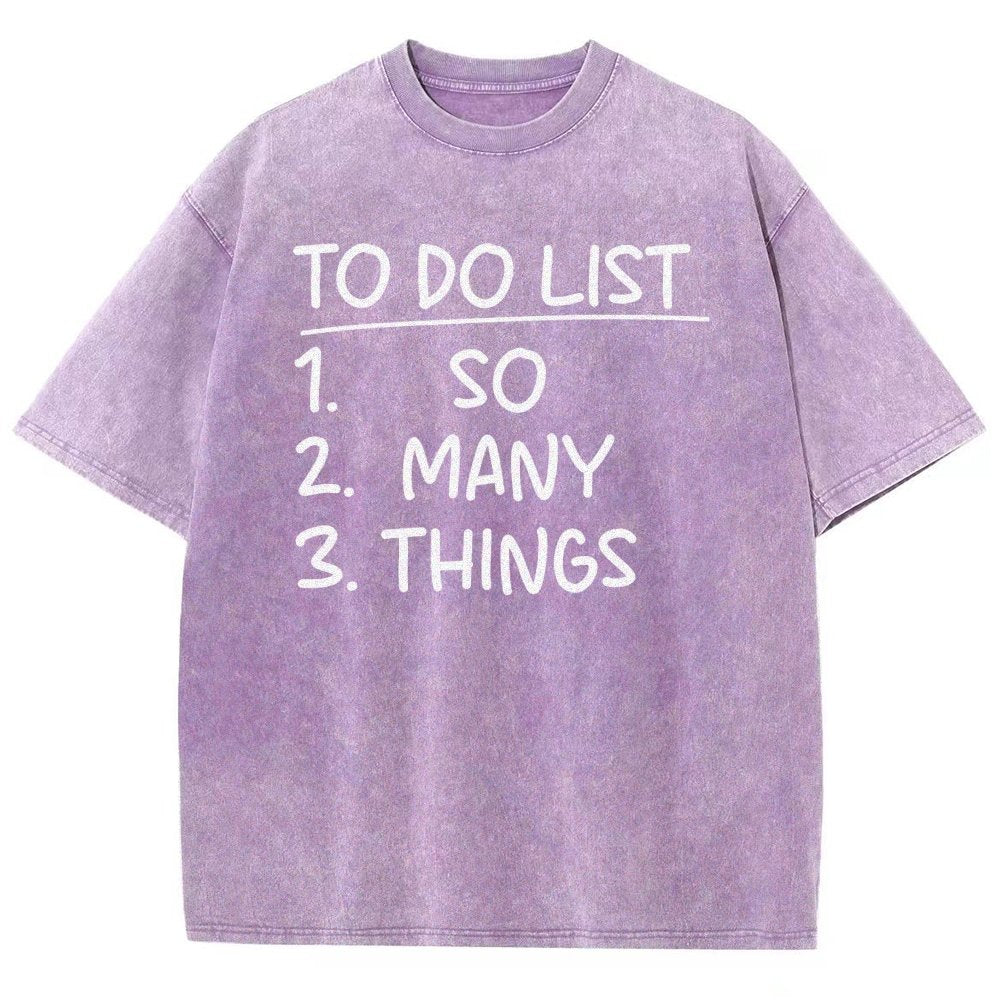 To Do List Vintage Distressed T-shirt