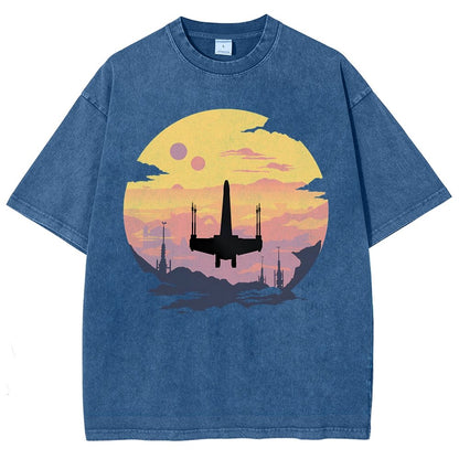 Rogue Fighter Vintage Distressed T-shirt