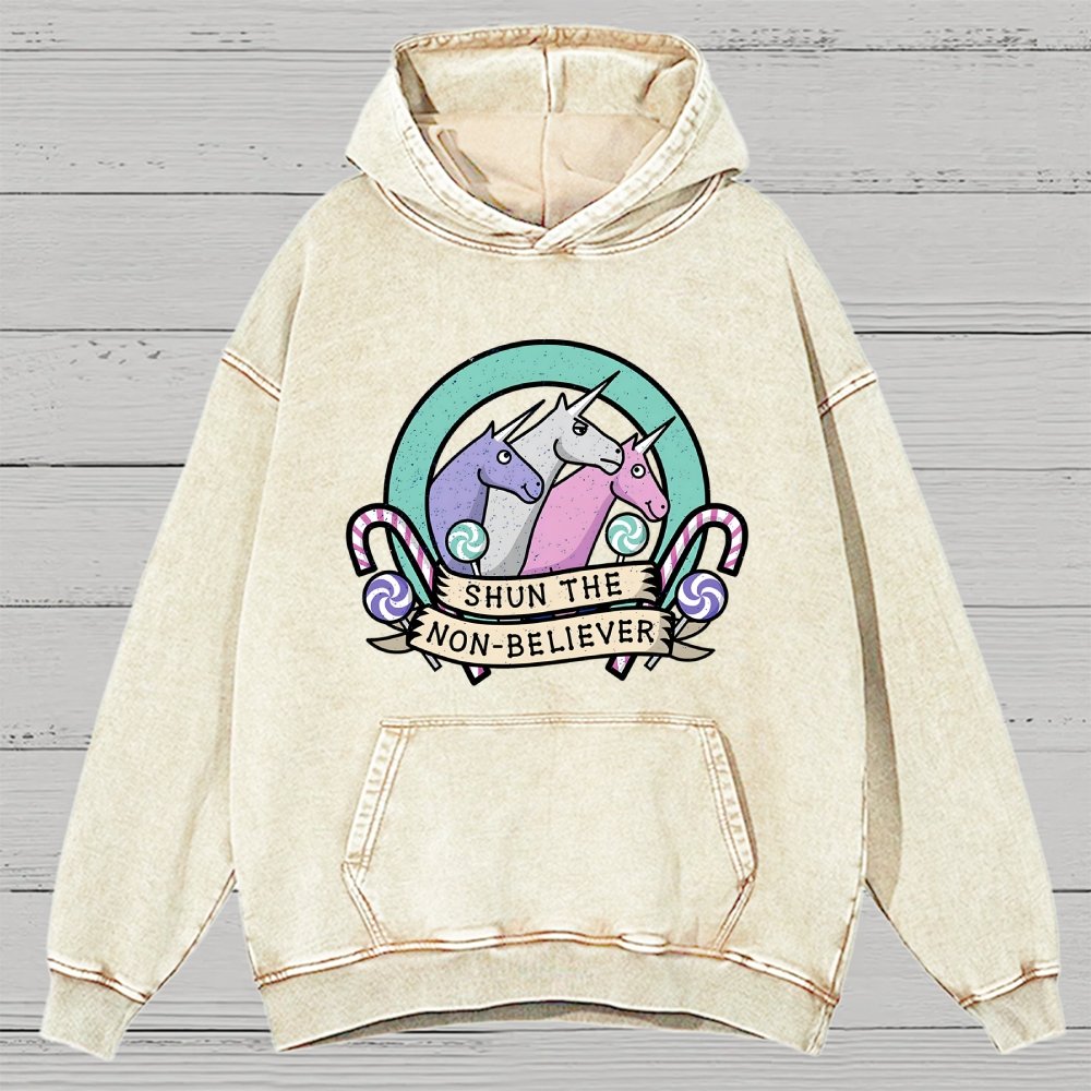 Shun the Non-Believer Vintage Distressed Hoodie