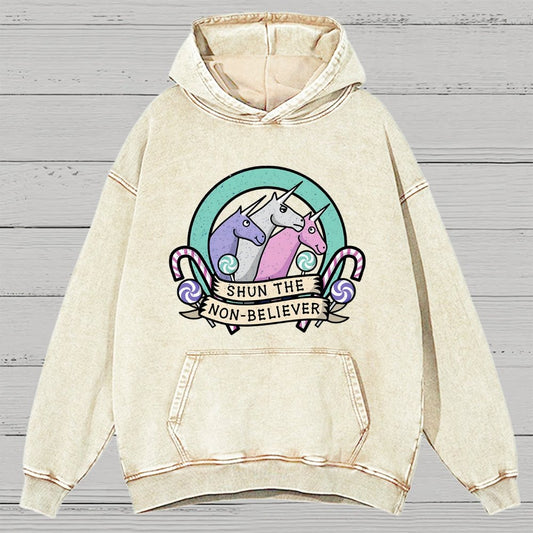 Shun the Non-Believer Vintage Distressed Hoodie