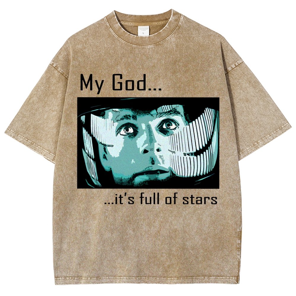 My God t's full of stars! Vintage Distressed T-shirt