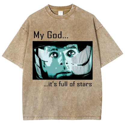 My God t's full of stars! Vintage Distressed T-shirt