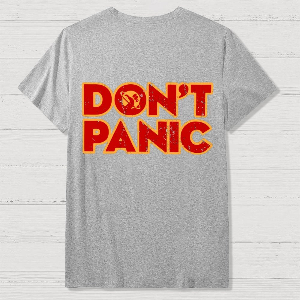 Dont Panic  Back Printing Geek T-Shirt