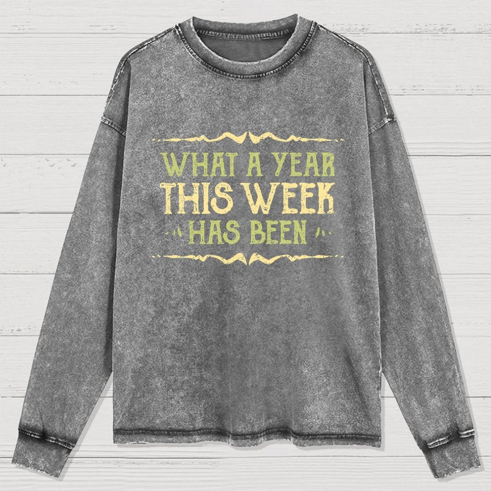 What A Year Washed Long Sleeve Tee