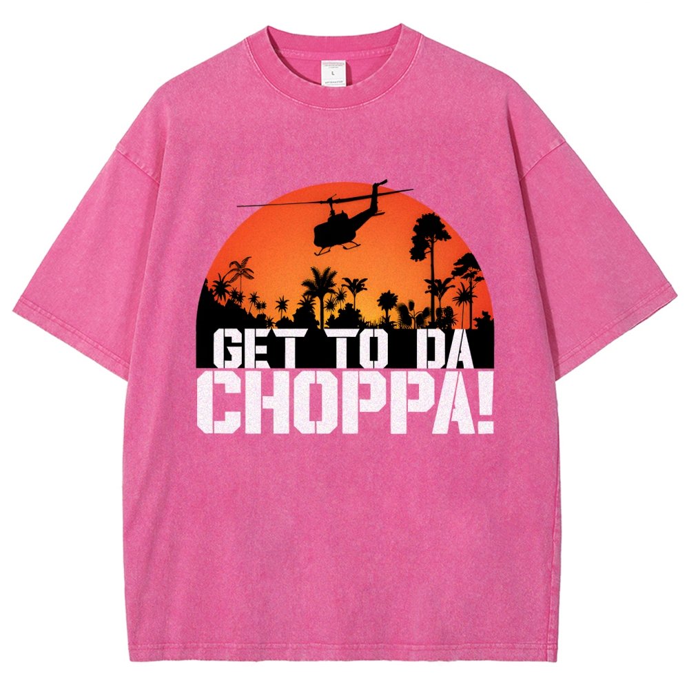 Get To The Chopper Vintage Distressed T-shirt
