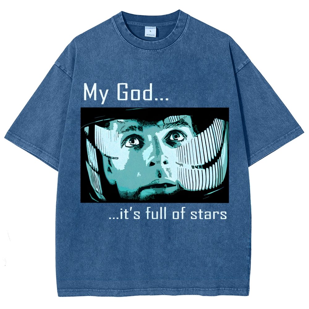 My God t's full of stars! Vintage Distressed T-shirt