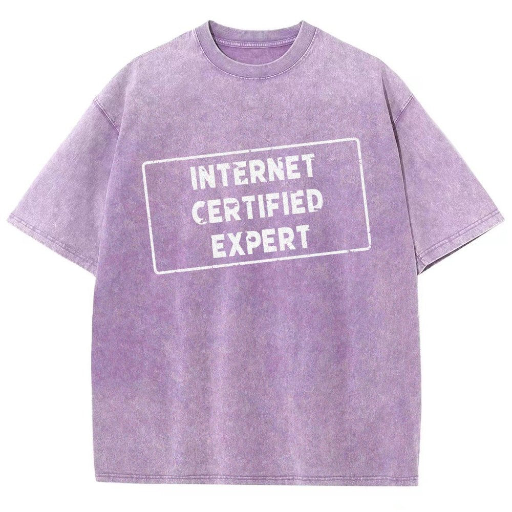 Internet Certified Expert Vintage Distressed T-shirt