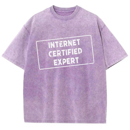 Internet Certified Expert Vintage Distressed T-shirt