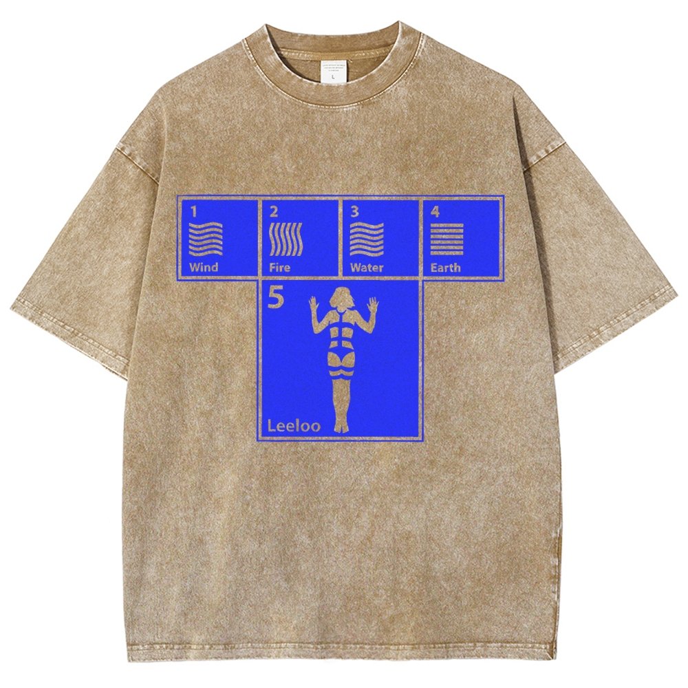 Five Elements Vintage Distressed T-shirt
