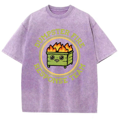 Dumpster Fire Response Team Vintage Distressed T-shirt