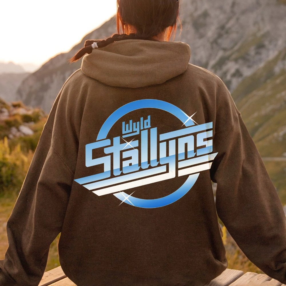 Wyld Stroke Printed Back Unisex Cotton Hoodie